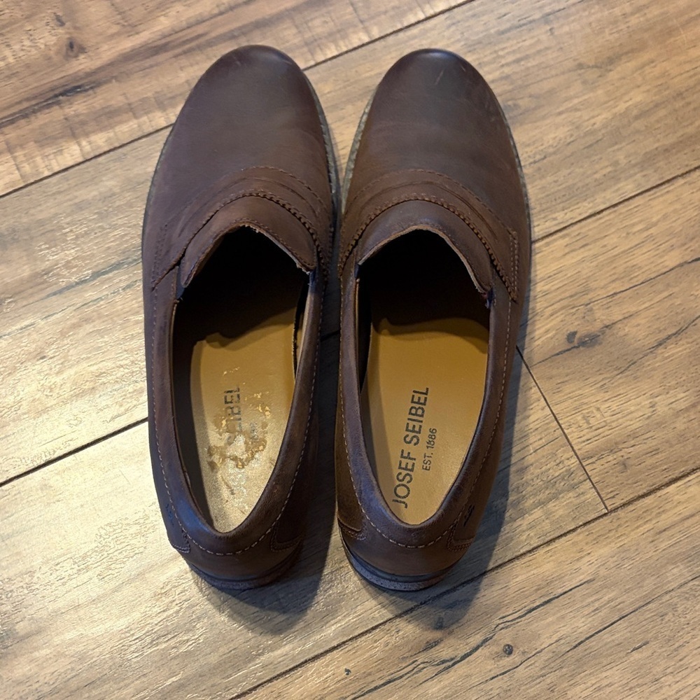 Josef Seibel Men's Rich Brown Slip-On Loafers